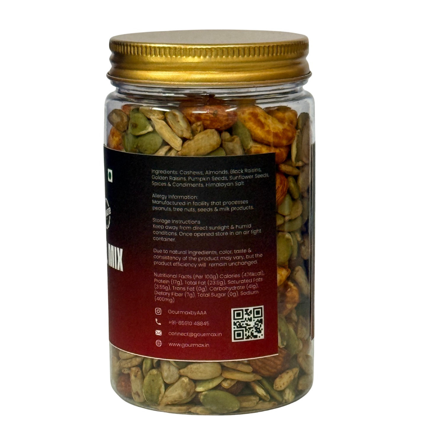 Gourmax Caliente Mexican Trail Mix | Roasted Superfood Snack | High Protein & Fibre | No Palm Oil