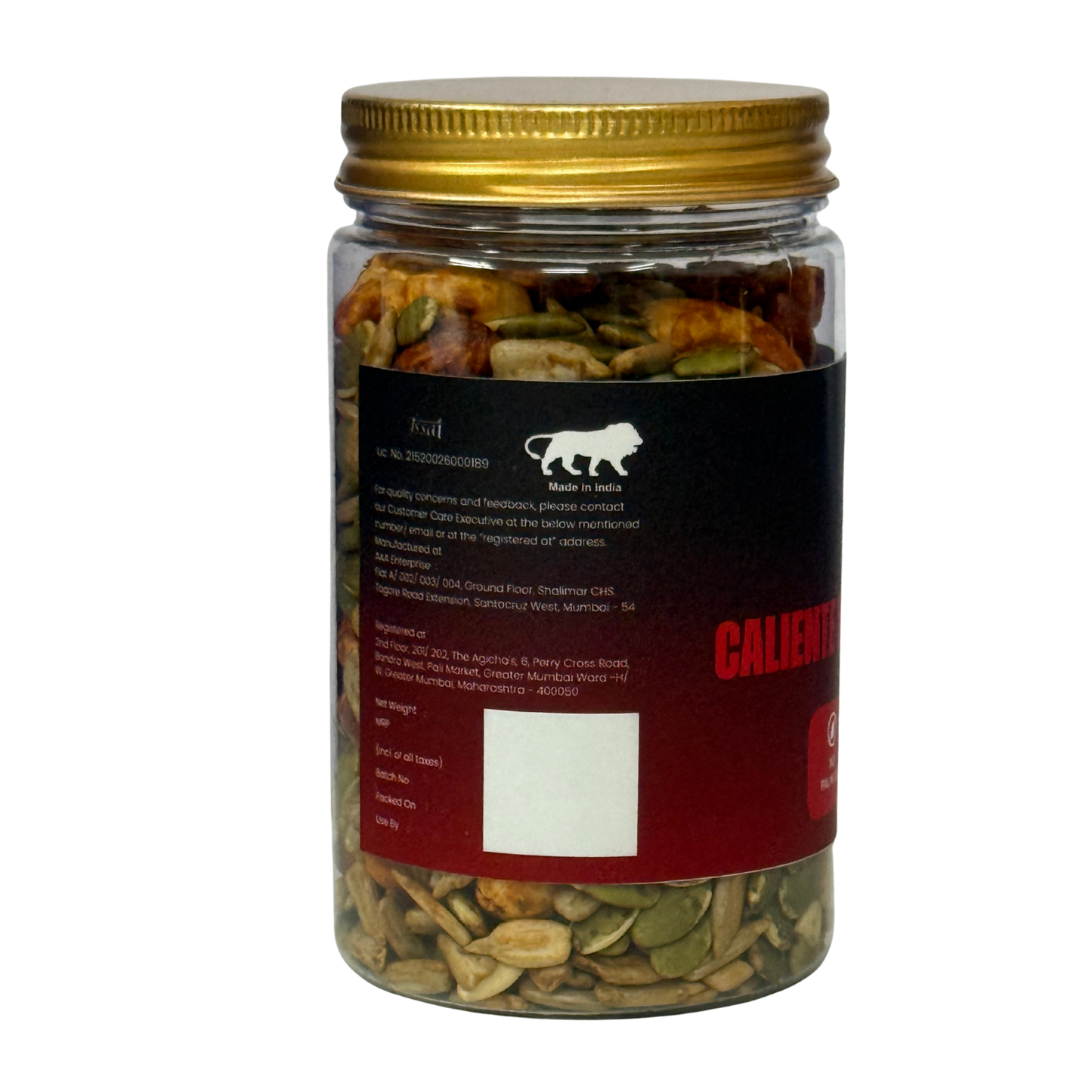 Gourmax Caliente Mexican Trail Mix | Roasted Superfood Snack | High Protein & Fibre | No Palm Oil