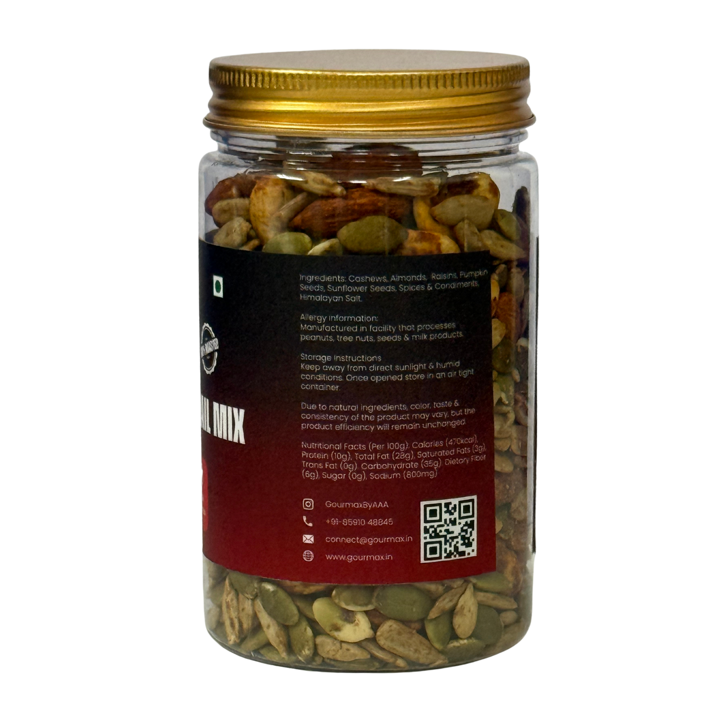Gourmax Gochujang Korean Trail Mix | Roasted Superfood Snack | High Protein & Fibre | No Palm Oil
