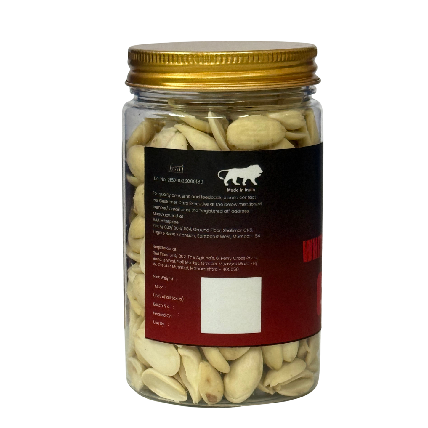 Gourmax White Sprouted Almonds | Dried & Light Roasted | Premium Superfood Snack | High Protein & Fibre