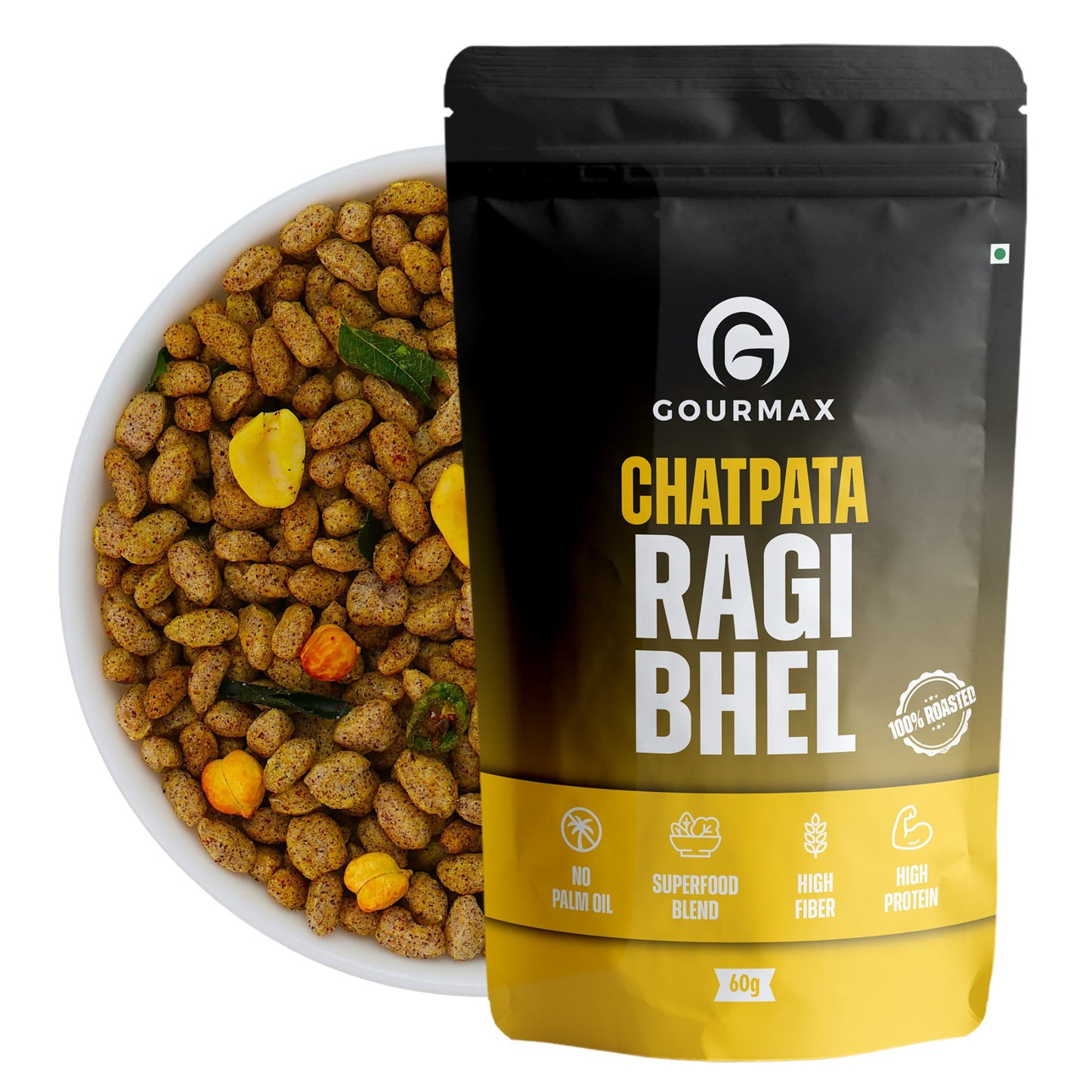 Indian Healthy Snack Collection Pack, Quinoa Bhel, Pudina Poha, Chatpata Bhel, Fiery Ragi Bhel, Makhan Bhel, Pack of 7