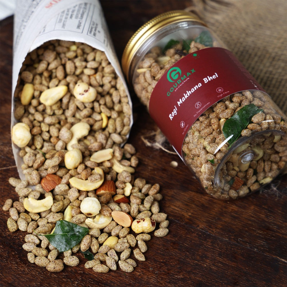 Gourmax, makhana, bhel, Roasted Bhel, Healthy Bhel