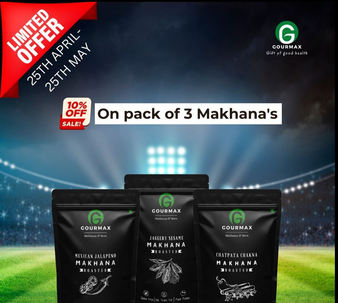 IPL MAKHANA PARTY PACK | PACK OF 3 | Herbed Cheese Makhana | Mexican Jalapeno | Mint Makhana