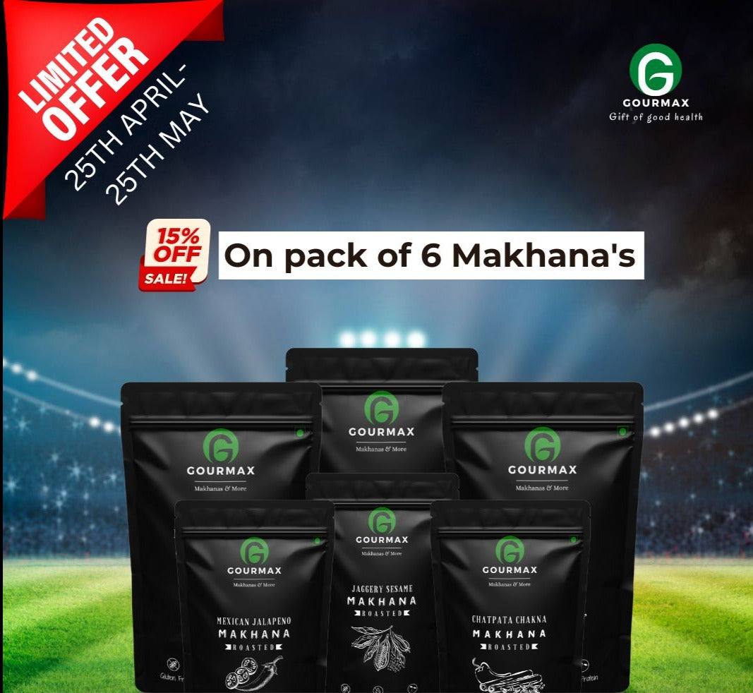 IPL MAKHANA PARTY PACK | PACK OF 6 | Herbed Cheese Makhana | Mexican Jalapeno | Mint Makhana