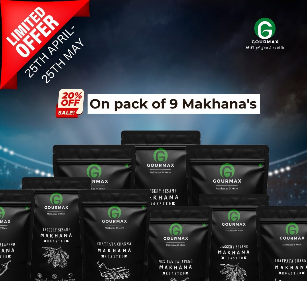 IPL MAKHANA PARTY PACK | PACK OF 9 | Herbed Cheese Makhana | Mexican Jalapeno | Mint Makhana