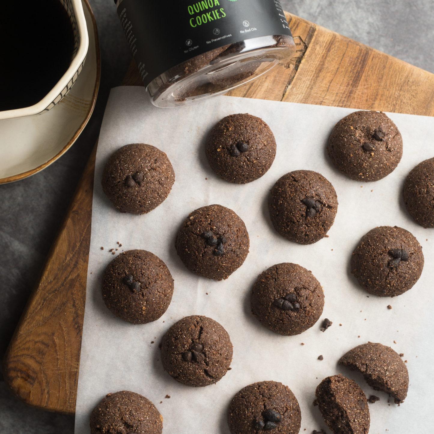 Quinoa Dark Chocolate Cookies