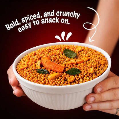 Fiery Quinoa Bhel — angle view