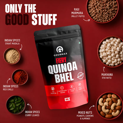 Fiery Quinoa Bhel — ingredients