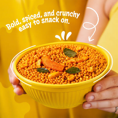 Chatpata Quinoa Bhel — angle view
