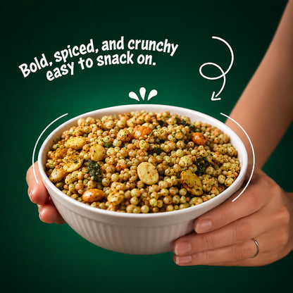 Pudina Quinoa Bhel — angle view