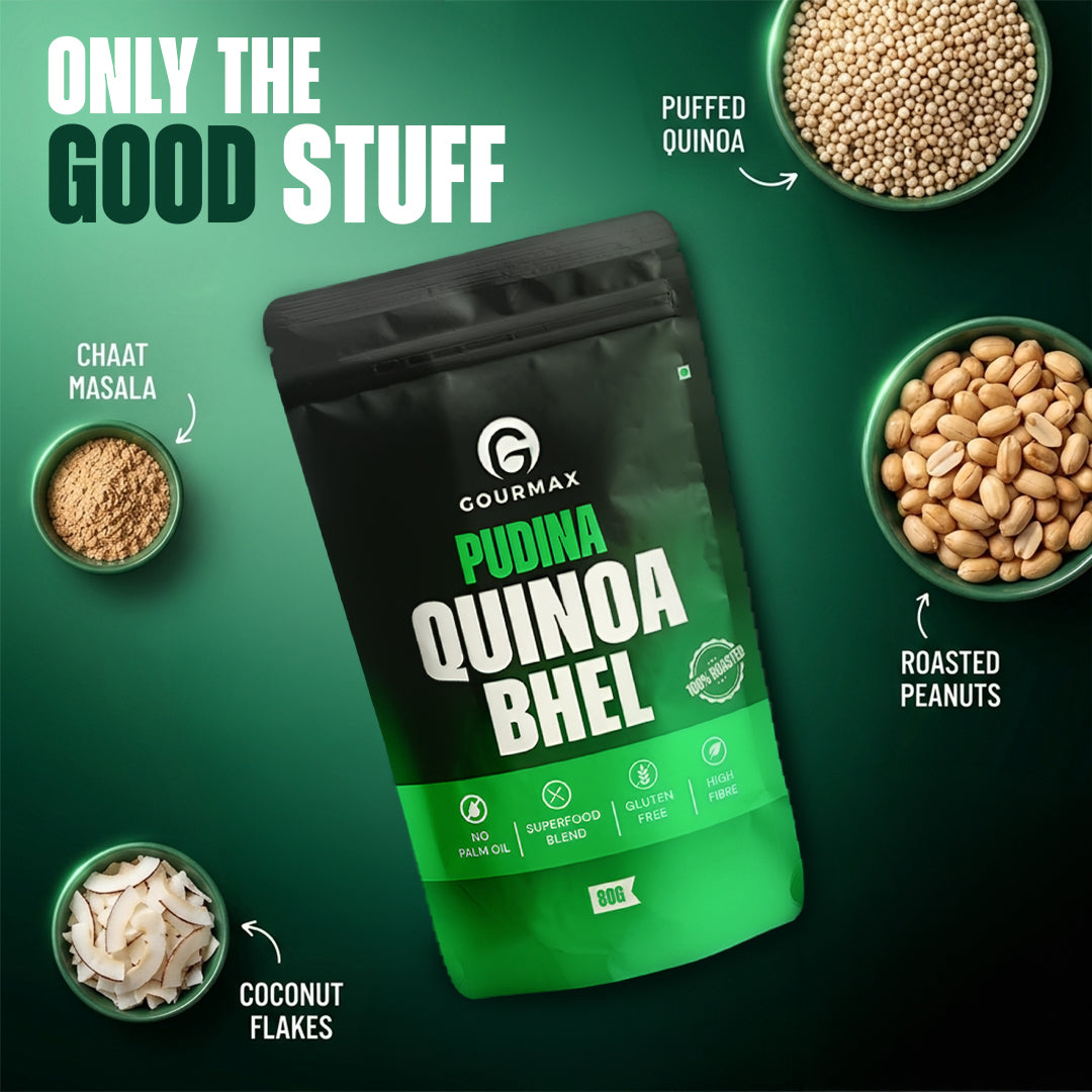 Pudina Quinoa Bhel — ingredients