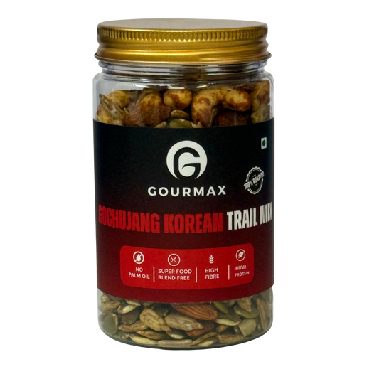 Gourmax Gochujang Korean Trail Mix | Roasted Superfood Snack | High Protein & Fibre | No Palm Oil