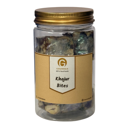 Gourmax Khajur Bites | 6 Pcs Jar | Premium Date Bites with Nuts & Seeds | Natural Energy Snack