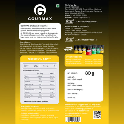 Gourmax, Chatpata Quiona Bhel 