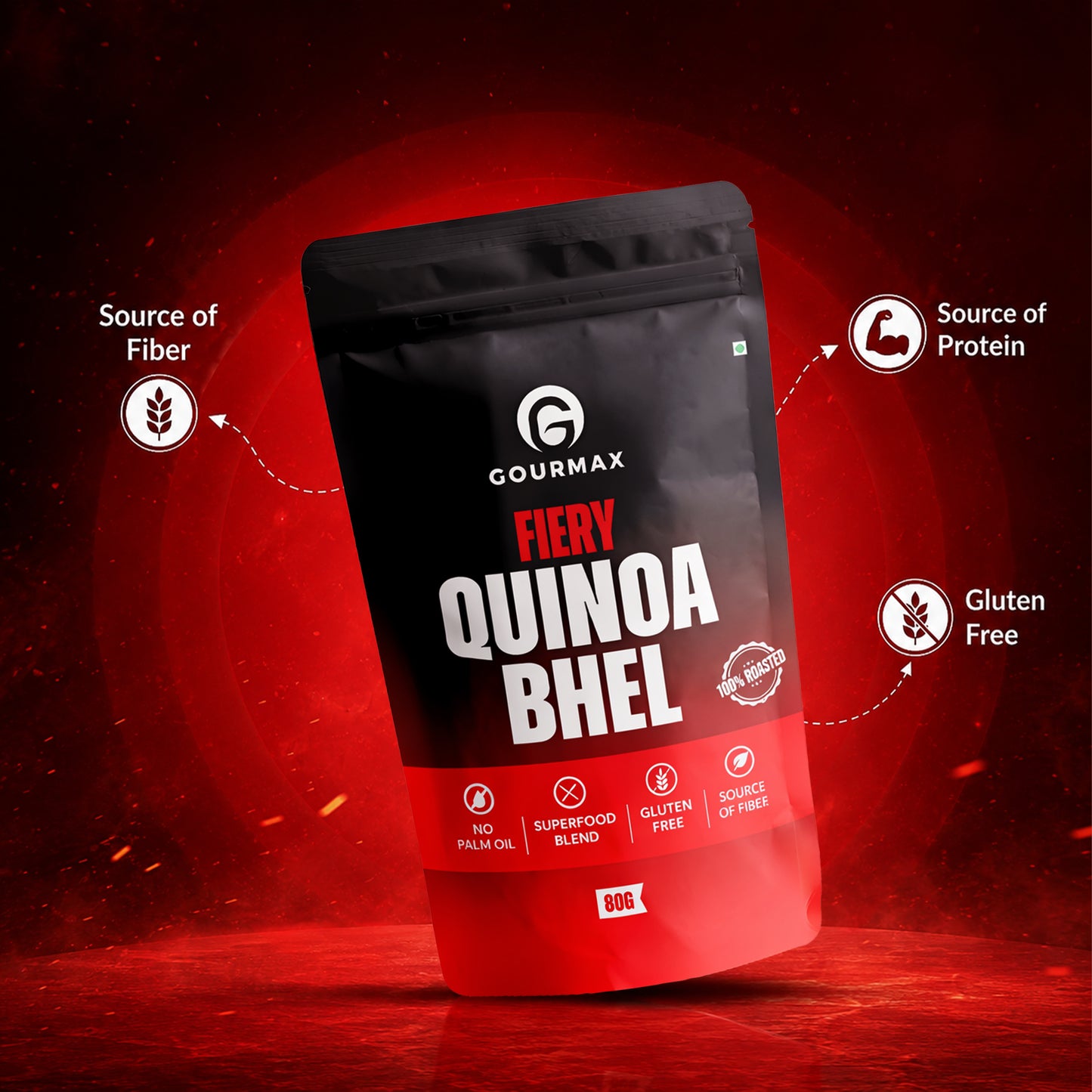 Fiery Quinoa Bhel