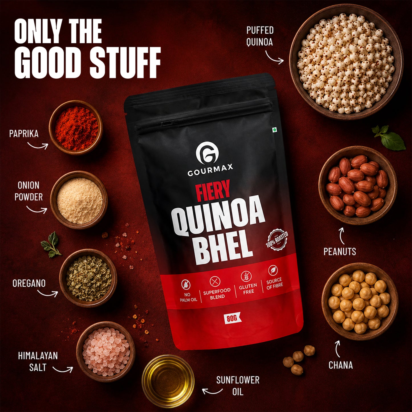 Fiery Quinoa Bhel
