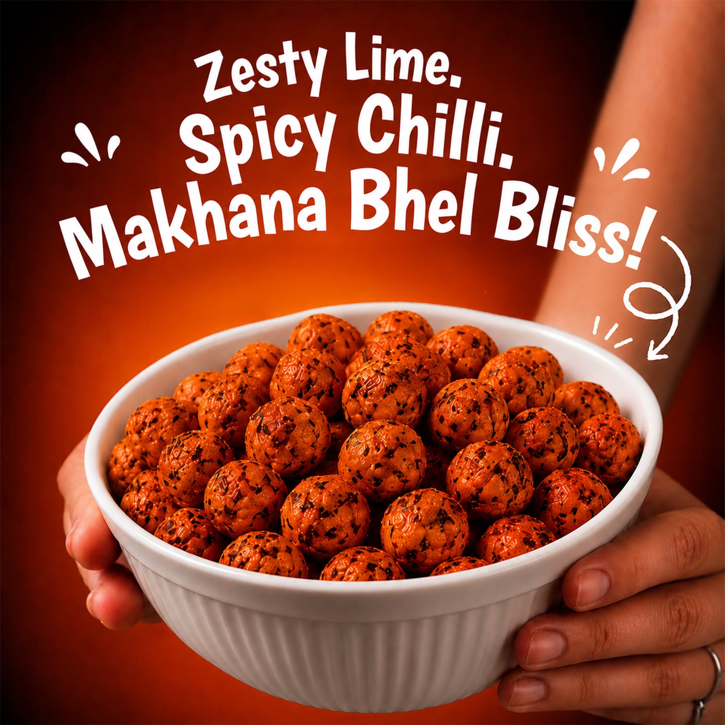 Lime Chilli Makhana Bhel