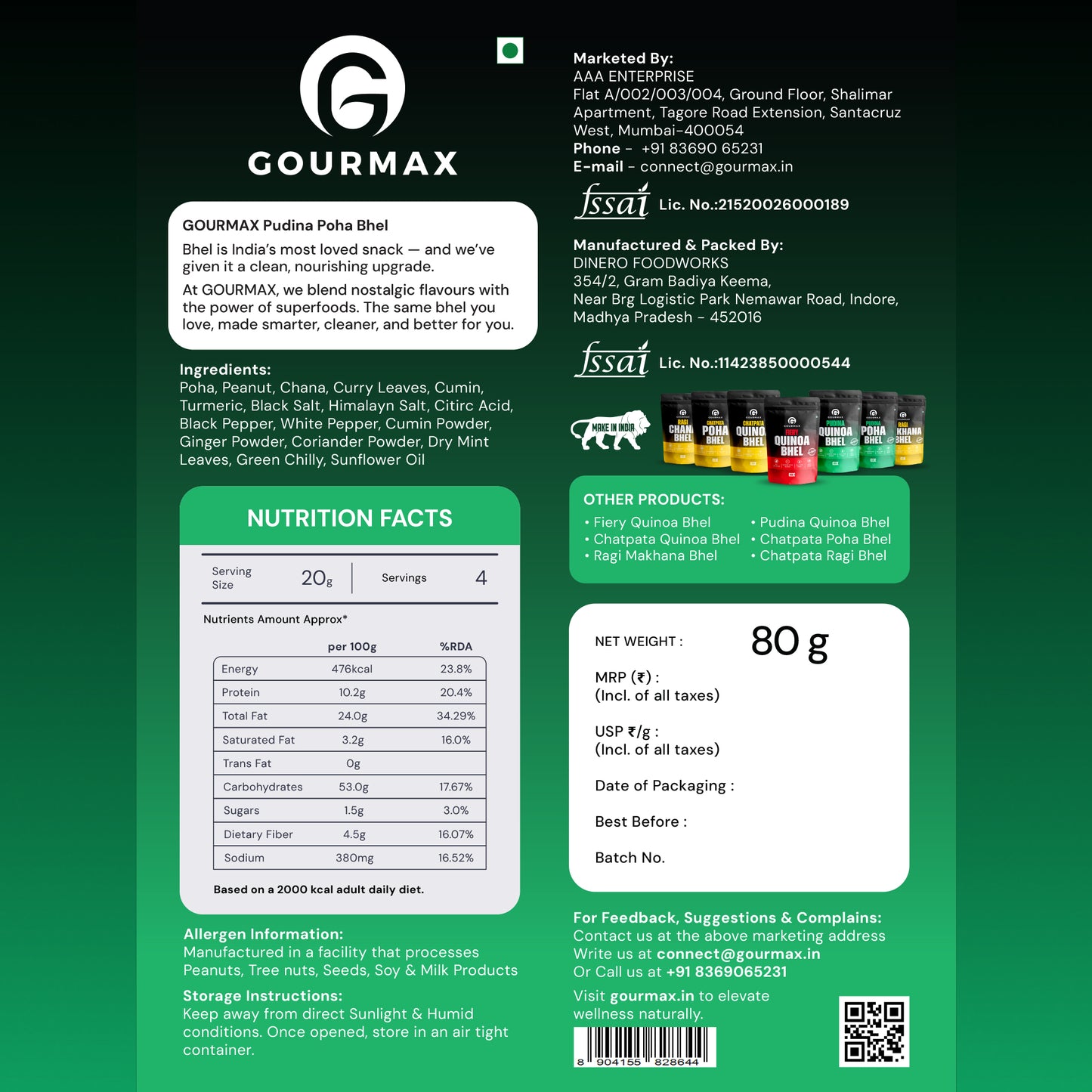 Pudina Poha Bhel 80 g