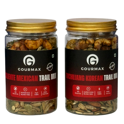 Gourmax Caliente Mexican Trail Mix | Roasted Superfood Snack | High Protein & Fibre | No Palm Oil