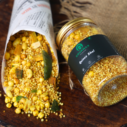 Gourmax, quinoa bhel, makhana, bhel, Roasted Bhel, Healthy Bhel
