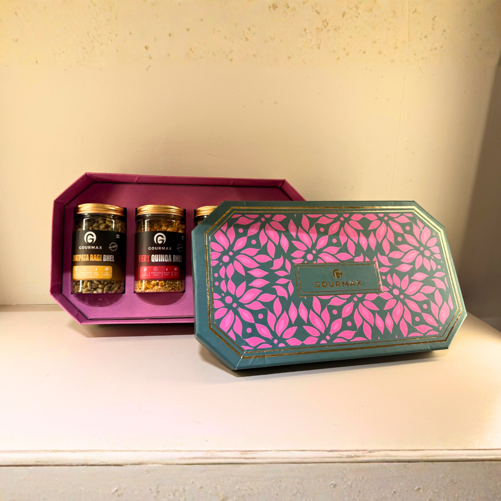 Gourmax, ragi bhel, quinoa bhel, makhana